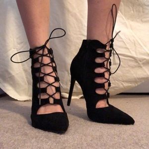 Black high heels